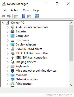 dell device manager windows 10